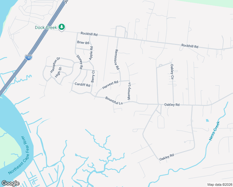 map of restaurants, bars, coffee shops, grocery stores, and more near 3008 Thatch Court in Castle Hayne