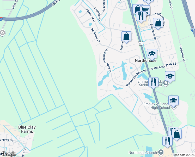 map of restaurants, bars, coffee shops, grocery stores, and more near 4200 Province Drive in Wilmington