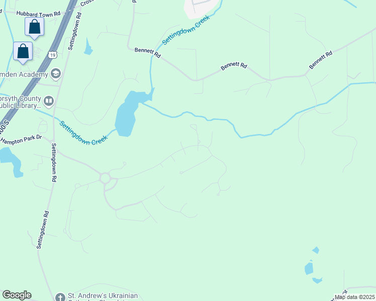 map of restaurants, bars, coffee shops, grocery stores, and more near 6605 New Ridge Court in Cumming