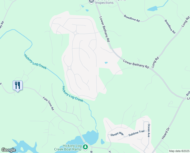 map of restaurants, bars, coffee shops, grocery stores, and more near 557 Winder Trail in Canton
