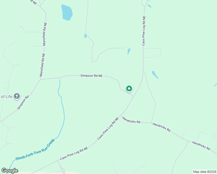 map of restaurants, bars, coffee shops, grocery stores, and more near 424 Simpson Road Northeast in White