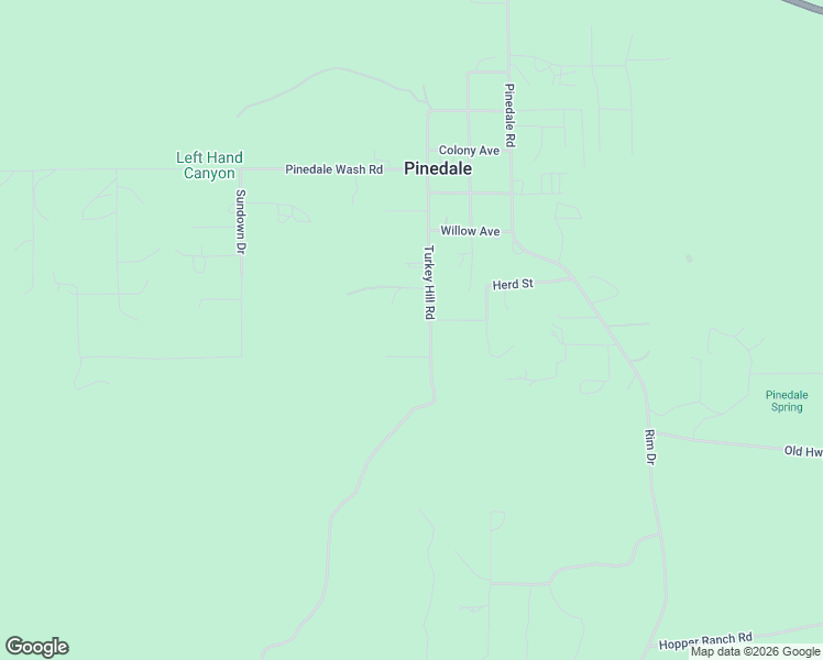 map of restaurants, bars, coffee shops, grocery stores, and more near 1234 Turkey Hill Road in Show Low
