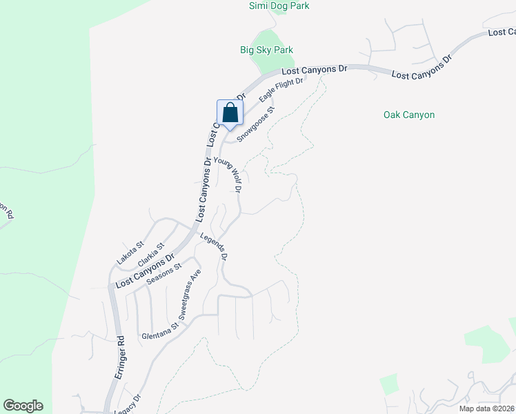 map of restaurants, bars, coffee shops, grocery stores, and more near 2245 Swift Fox Court in Simi Valley