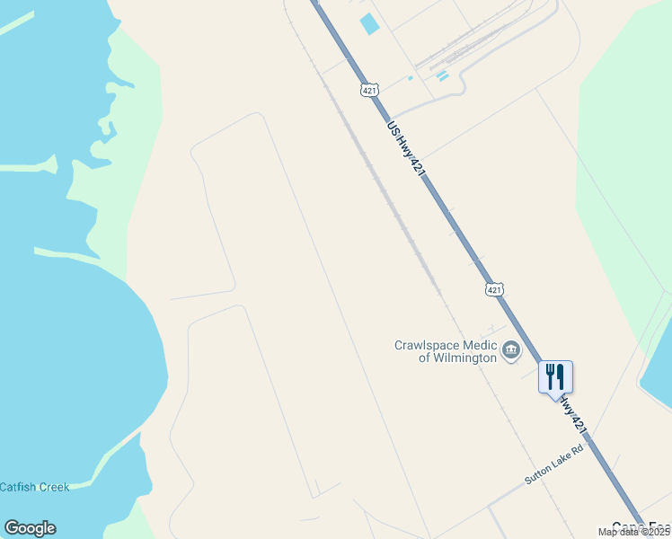 map of restaurants, bars, coffee shops, grocery stores, and more near in Cape Fear