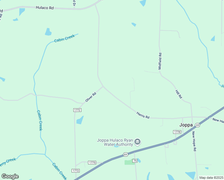 map of restaurants, bars, coffee shops, grocery stores, and more near 805 County Road 1776 in Joppa