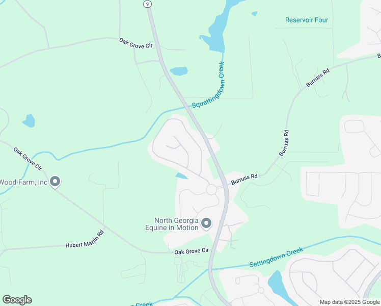 map of restaurants, bars, coffee shops, grocery stores, and more near 5160 Meridian Pass in Cumming