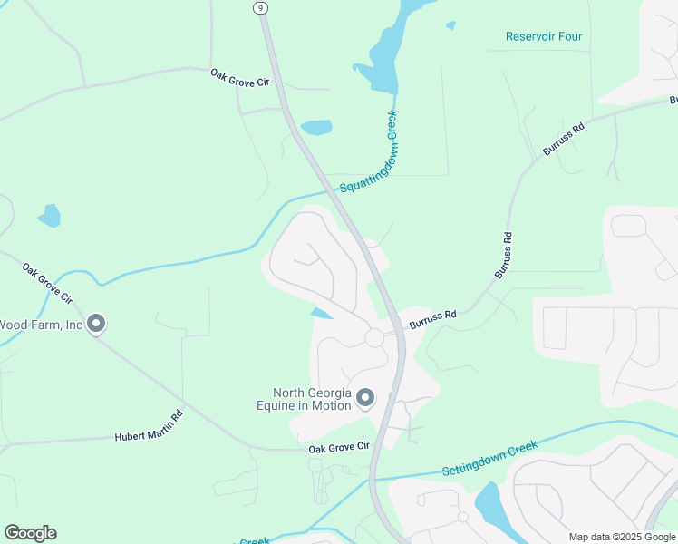 map of restaurants, bars, coffee shops, grocery stores, and more near 5160 Meridian Pass in Cumming