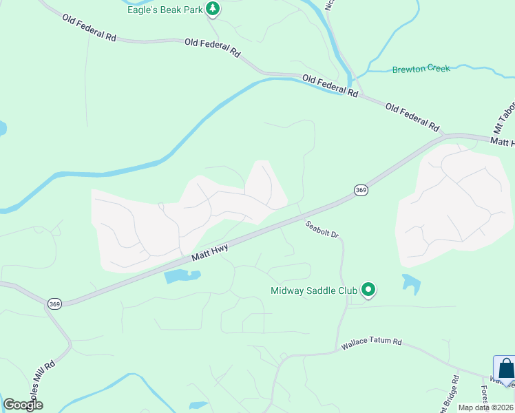 map of restaurants, bars, coffee shops, grocery stores, and more near 8250-8428 Matt Highway in Ball Ground