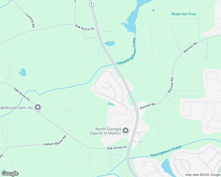 map of restaurants, bars, coffee shops, grocery stores, and more near 5205 Echos Cove in Cumming