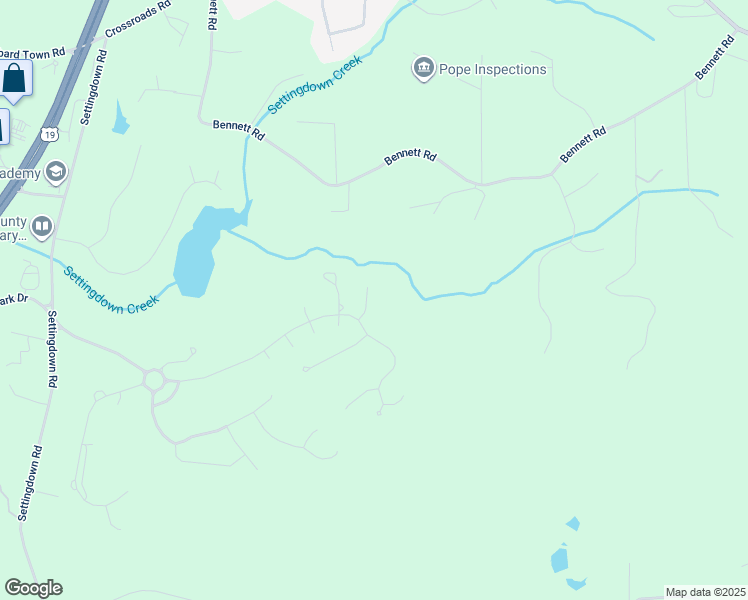 map of restaurants, bars, coffee shops, grocery stores, and more near 6840 North Creekside Point in Cumming