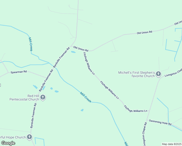 map of restaurants, bars, coffee shops, grocery stores, and more near 244 Fitzhugh Williams Lane in Delco