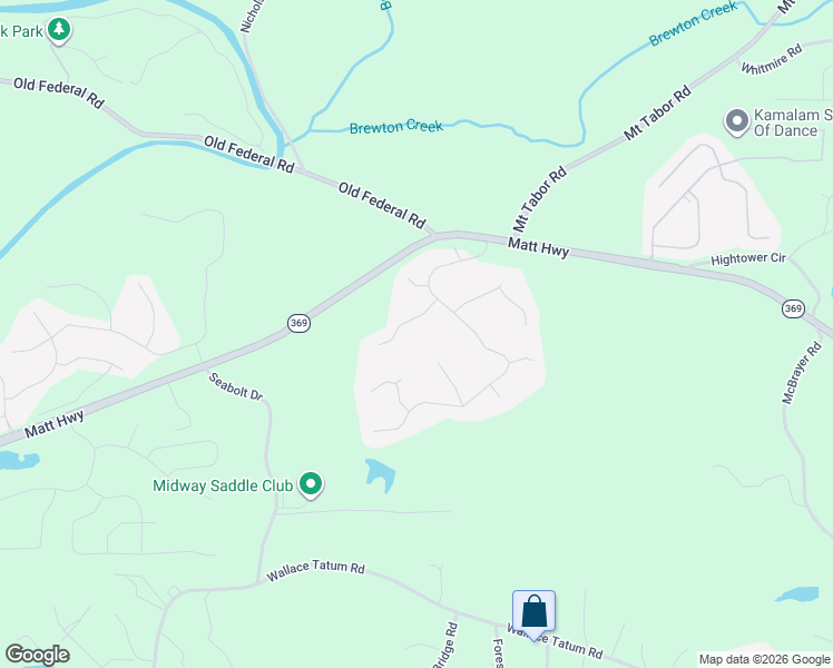 map of restaurants, bars, coffee shops, grocery stores, and more near 8035 River Chase Drive in Ball Ground