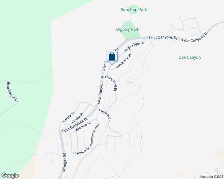 map of restaurants, bars, coffee shops, grocery stores, and more near 3793 Young Wolf Drive in Simi Valley