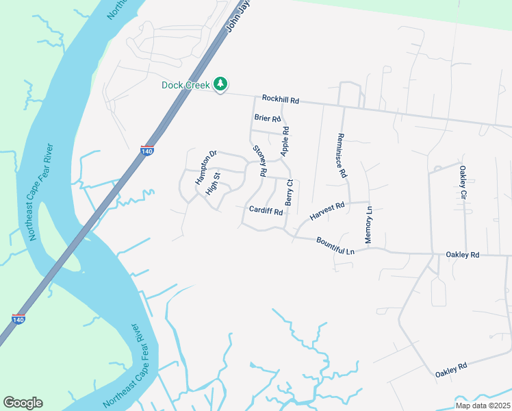 map of restaurants, bars, coffee shops, grocery stores, and more near 210 Cardiff Road in Castle Hayne