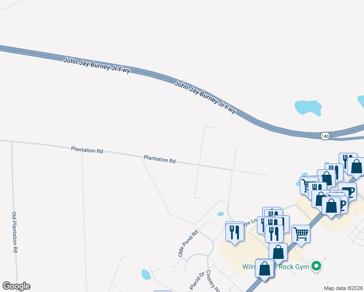 map of restaurants, bars, coffee shops, grocery stores, and more near in Wilmington