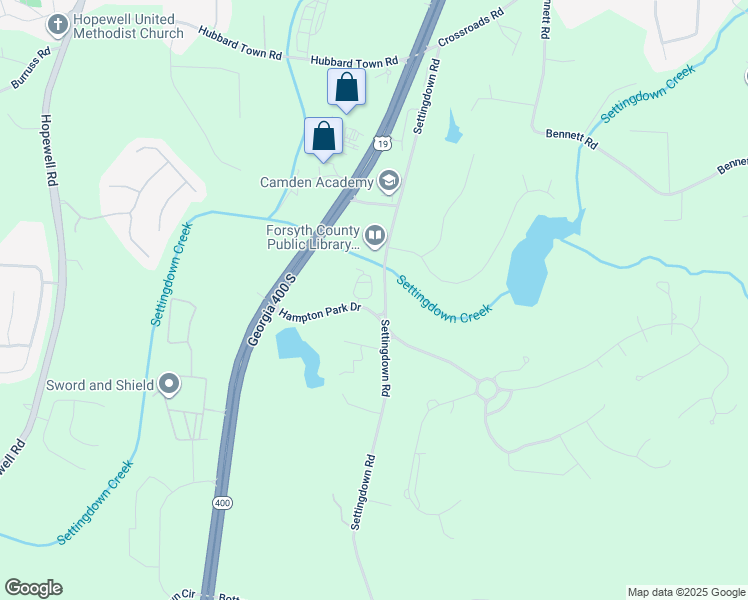 map of restaurants, bars, coffee shops, grocery stores, and more near 5720 Vinyard Lane in Cumming