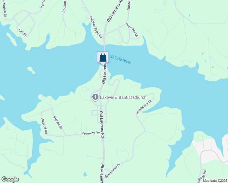 map of restaurants, bars, coffee shops, grocery stores, and more near 201 Pumphouse Road in Greenwood