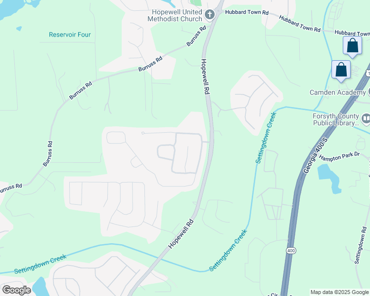 map of restaurants, bars, coffee shops, grocery stores, and more near 5085 Mundy Drive in Cumming