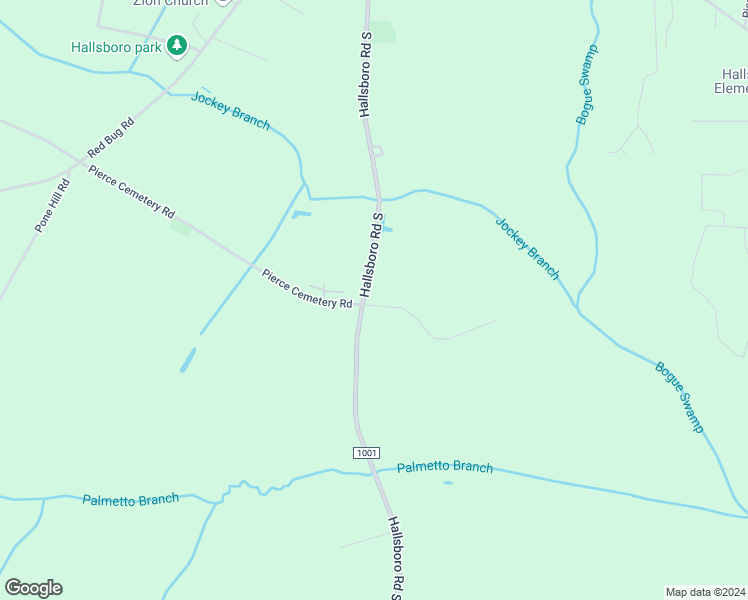 map of restaurants, bars, coffee shops, grocery stores, and more near 2015 Hallsboro Road South in Hallsboro