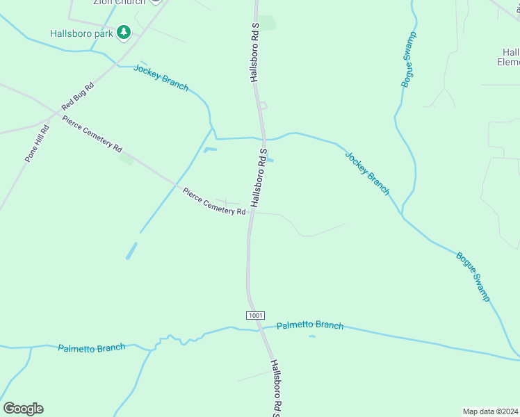 map of restaurants, bars, coffee shops, grocery stores, and more near 2015 Hallsboro Road South in Hallsboro