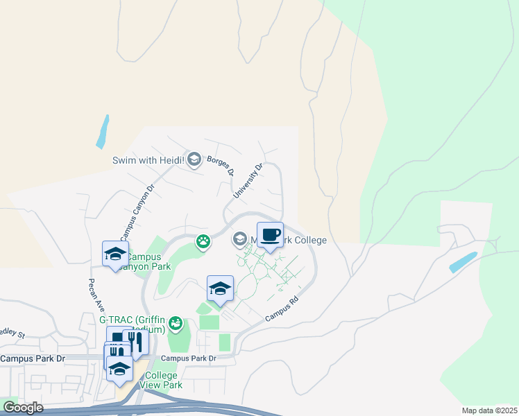 map of restaurants, bars, coffee shops, grocery stores, and more near 15716 Milne Circle in Moorpark