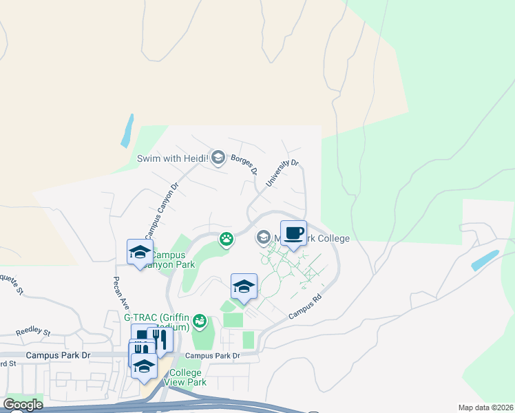 map of restaurants, bars, coffee shops, grocery stores, and more near 15639 Trollope Court in Moorpark