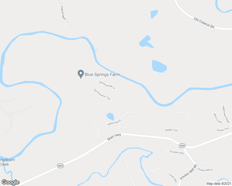 map of restaurants, bars, coffee shops, grocery stores, and more near 9630 Old Riverside Lane in Ball Ground