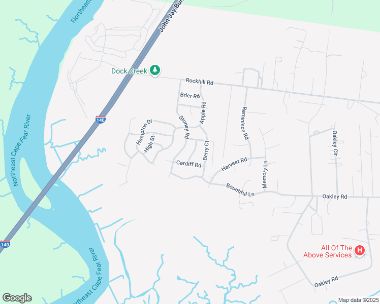 map of restaurants, bars, coffee shops, grocery stores, and more near 208 Heather Lane in Castle Hayne