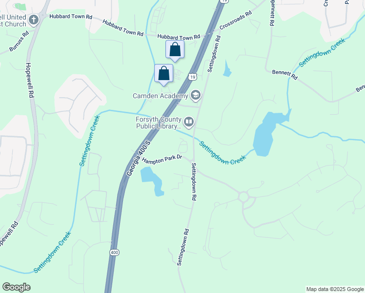map of restaurants, bars, coffee shops, grocery stores, and more near 5720 Vinyard Lane in Cumming