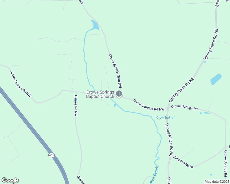 map of restaurants, bars, coffee shops, grocery stores, and more near 275 Crowe Springs Road Northwest in Cartersville
