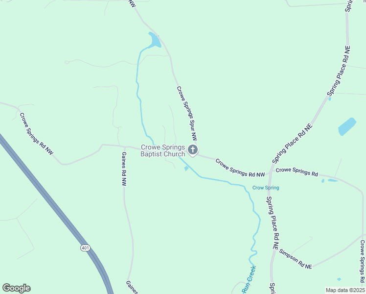 map of restaurants, bars, coffee shops, grocery stores, and more near 273 Crowe Springs Road Northwest in Cartersville
