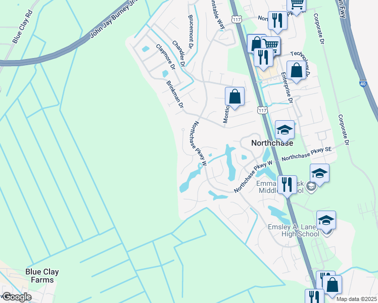 map of restaurants, bars, coffee shops, grocery stores, and more near 3004 Russellborough Drive in Wilmington