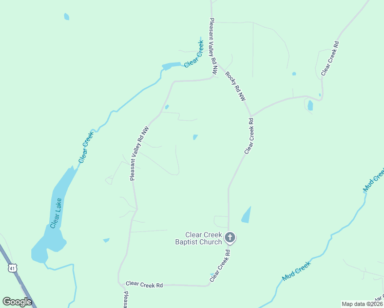 map of restaurants, bars, coffee shops, grocery stores, and more near 34 Lois Lane Northwest in Adairsville
