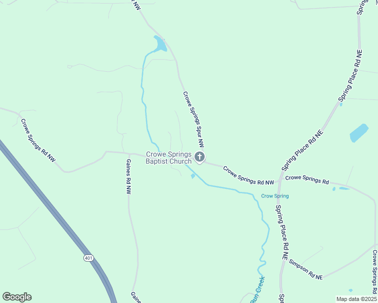 map of restaurants, bars, coffee shops, grocery stores, and more near 273 Crowe Springs Road Northwest in Cartersville