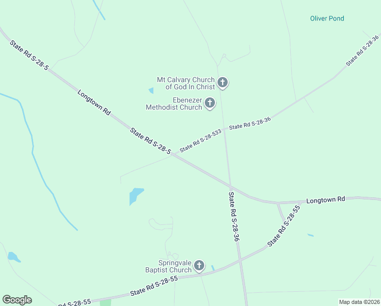 map of restaurants, bars, coffee shops, grocery stores, and more near 1437 Longtown Road in Ridgeway