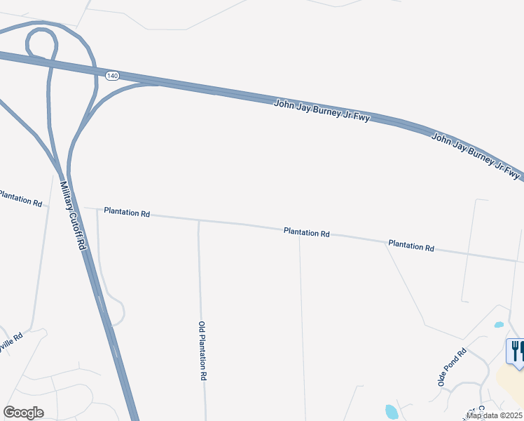 map of restaurants, bars, coffee shops, grocery stores, and more near 7501 Plantation Road in Wilmington