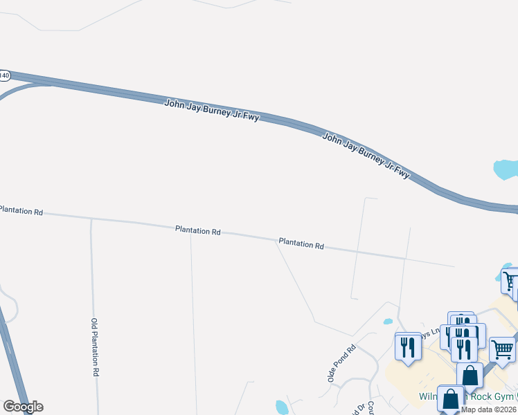 map of restaurants, bars, coffee shops, grocery stores, and more near 7475-7481 Plantation Rd in Wilmington