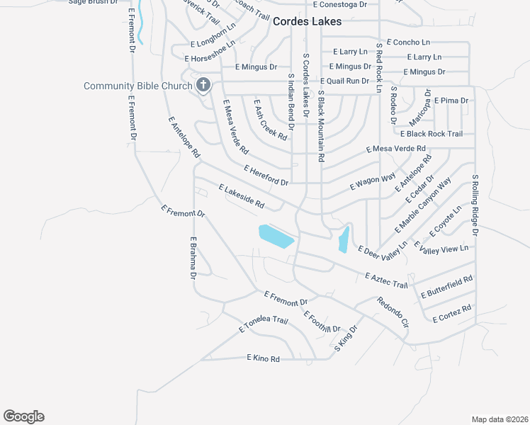 map of restaurants, bars, coffee shops, grocery stores, and more near 20229 East Antelope Road in Mayer