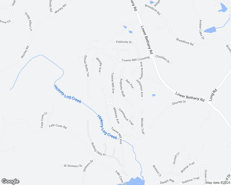 map of restaurants, bars, coffee shops, grocery stores, and more near 2088 Towne Mill Avenue in Canton