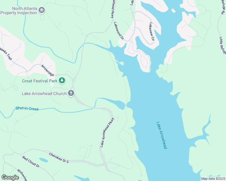 map of restaurants, bars, coffee shops, grocery stores, and more near in Waleska