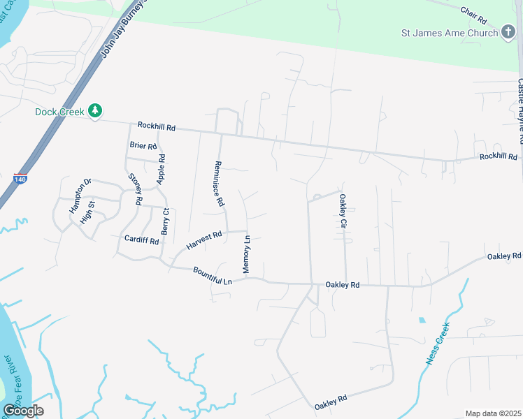 map of restaurants, bars, coffee shops, grocery stores, and more near 409 Goose Pond Court in Castle Hayne