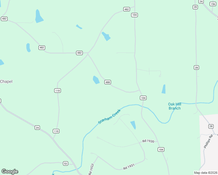 map of restaurants, bars, coffee shops, grocery stores, and more near 249-259 County Road 488 in Crossville