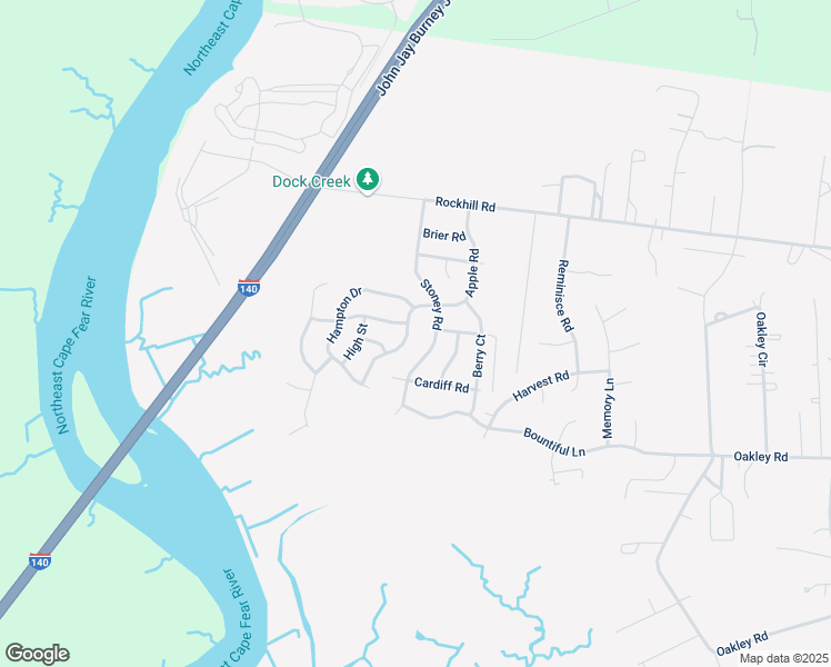 map of restaurants, bars, coffee shops, grocery stores, and more near 209 Apple Road in Castle Hayne