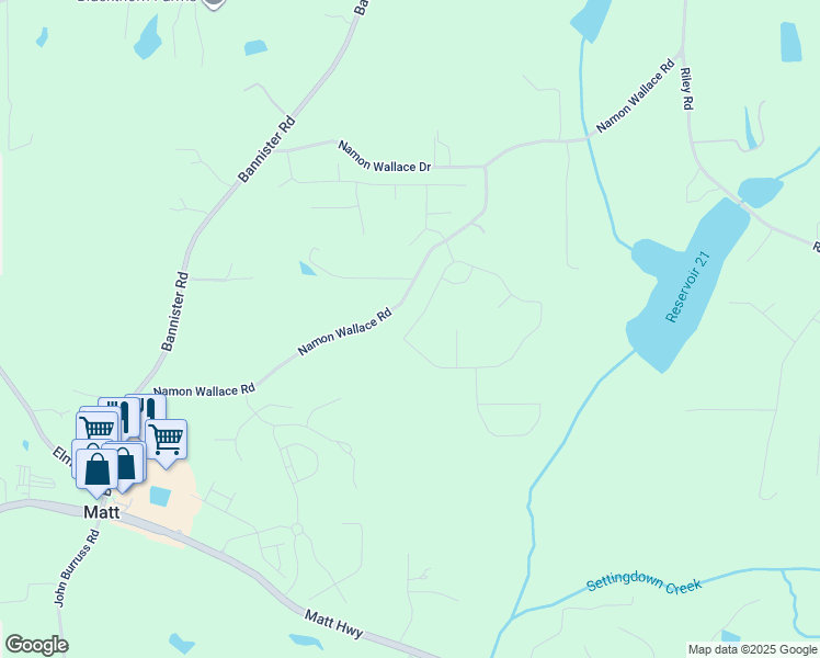 map of restaurants, bars, coffee shops, grocery stores, and more near 6080 Namon Wallace Road in Cumming