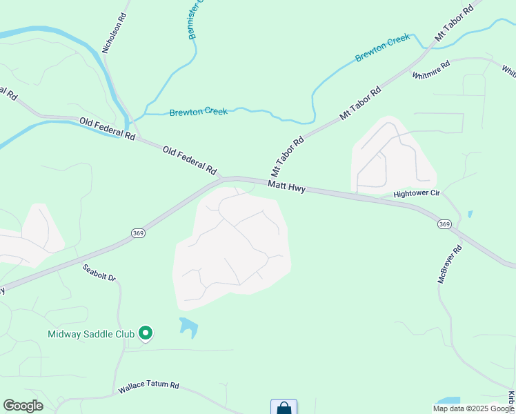 map of restaurants, bars, coffee shops, grocery stores, and more near 8135 River Overlook Way in Ball Ground