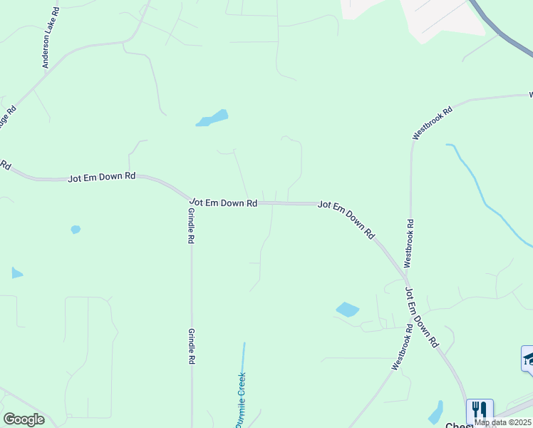 map of restaurants, bars, coffee shops, grocery stores, and more near 6970 Creek Ridge Drive in Gainesville