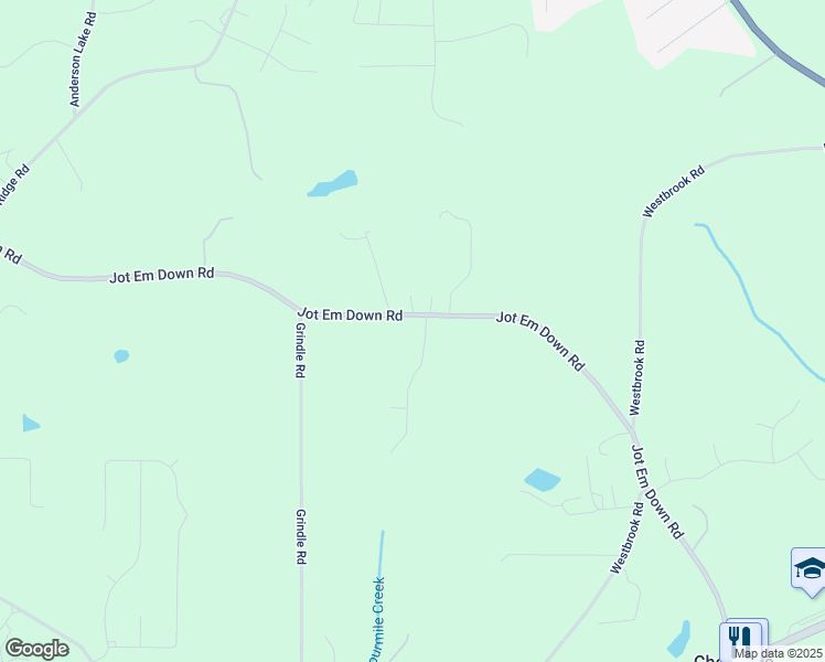 map of restaurants, bars, coffee shops, grocery stores, and more near 6970 Creek Ridge Drive in Gainesville