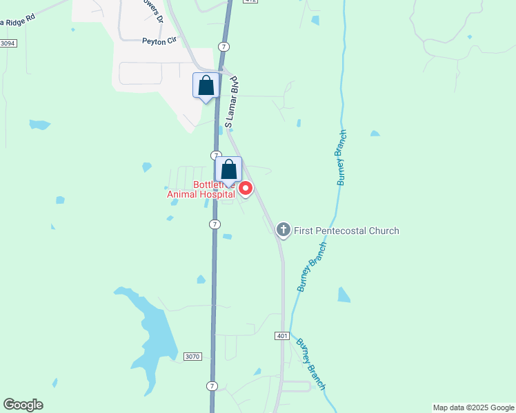 map of restaurants, bars, coffee shops, grocery stores, and more near 48-74 County Road 401 in Oxford