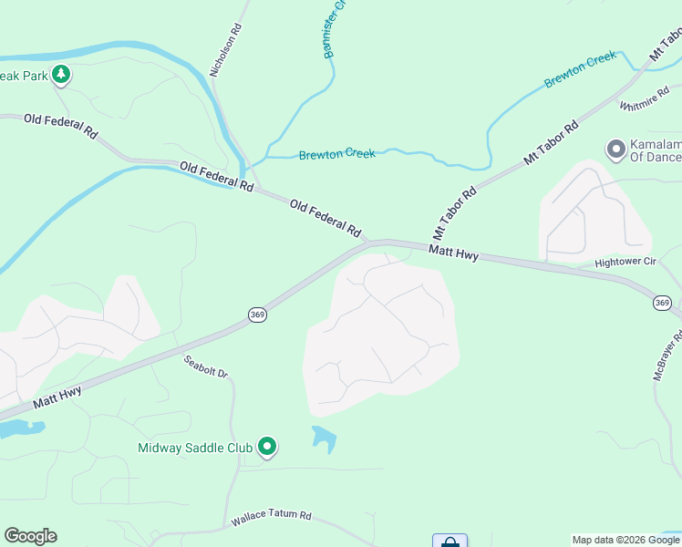 map of restaurants, bars, coffee shops, grocery stores, and more near 7910 River Fall Court in Ball Ground