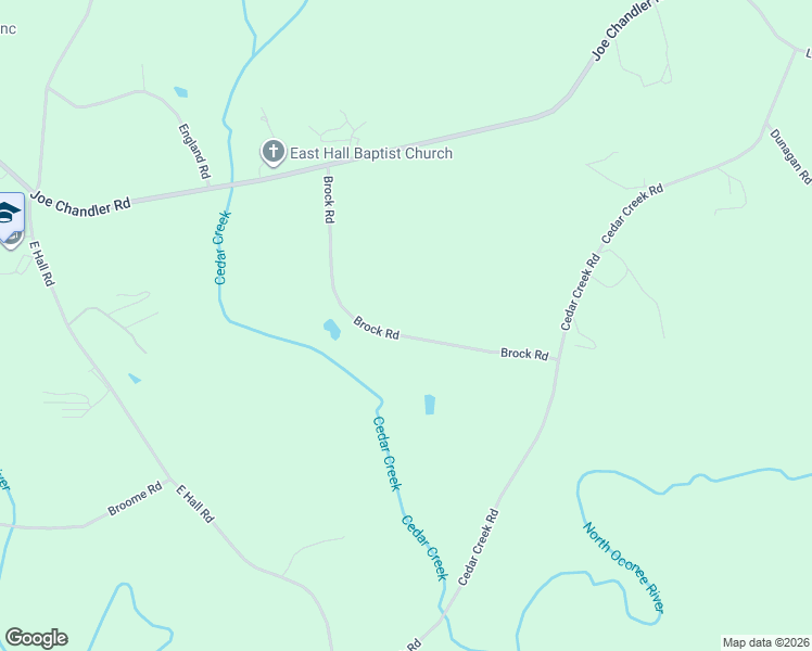 map of restaurants, bars, coffee shops, grocery stores, and more near 3537 Brock Road in Gainesville